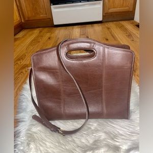 Coach Brown Leather Tote Bag